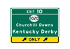 Kentucky Derby – Metal Highway Sign For the Sports Lover Winks Print