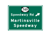 Martinsville Speedway – Metal Highway Sign For the Sports Lover Winks Print