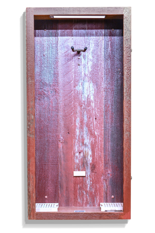 ClimaCase Rectangle Humidor - Reclaimed Barnwood (Red)