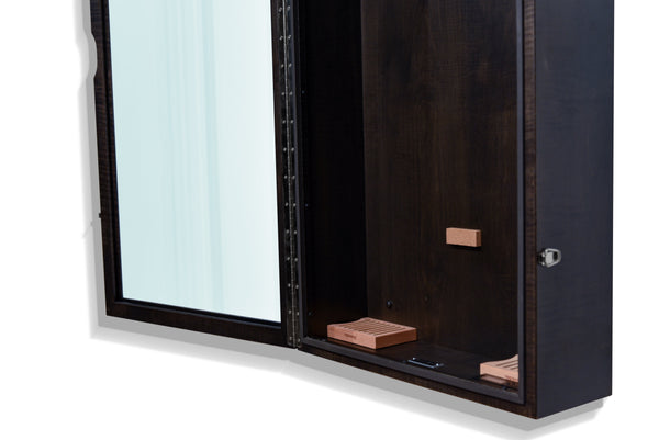 ClimaCase Rectangle Humidor - Flamed Maple with Ebony Stain