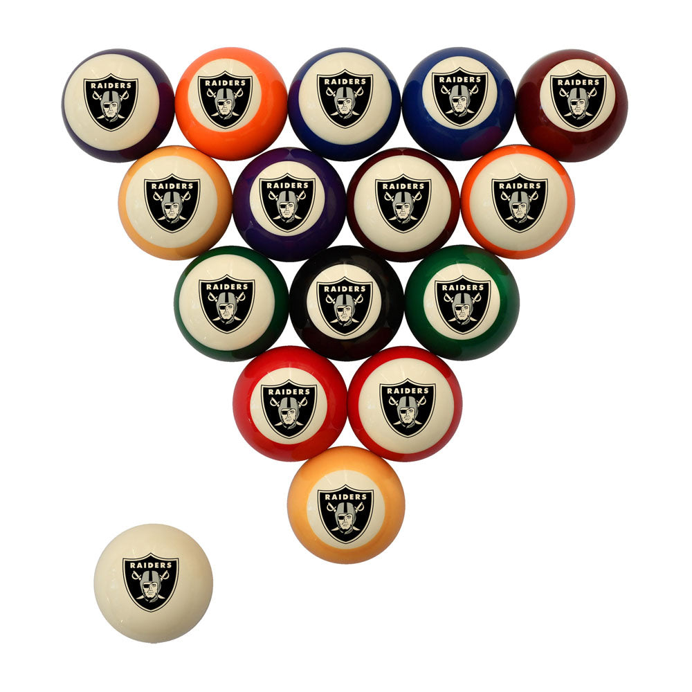 NFL Teams - Billiard Ball Sets For the Player American Gaming Supply Las Vegas Raiders
