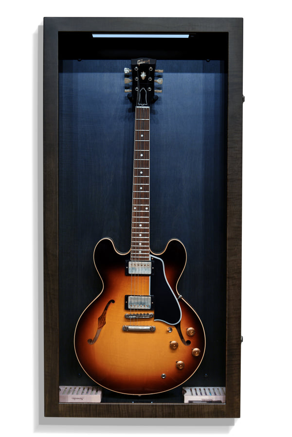 ClimaCase Rectangle Humidor - Flamed Maple with Ebony Stain