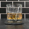 City Map Rocks Glass - Top 50 US Cities