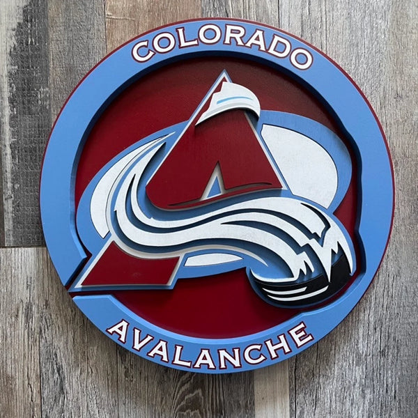 Colorado Avalanche - Layered Wood Sign For the Sports Lover Arizona Copper Beard