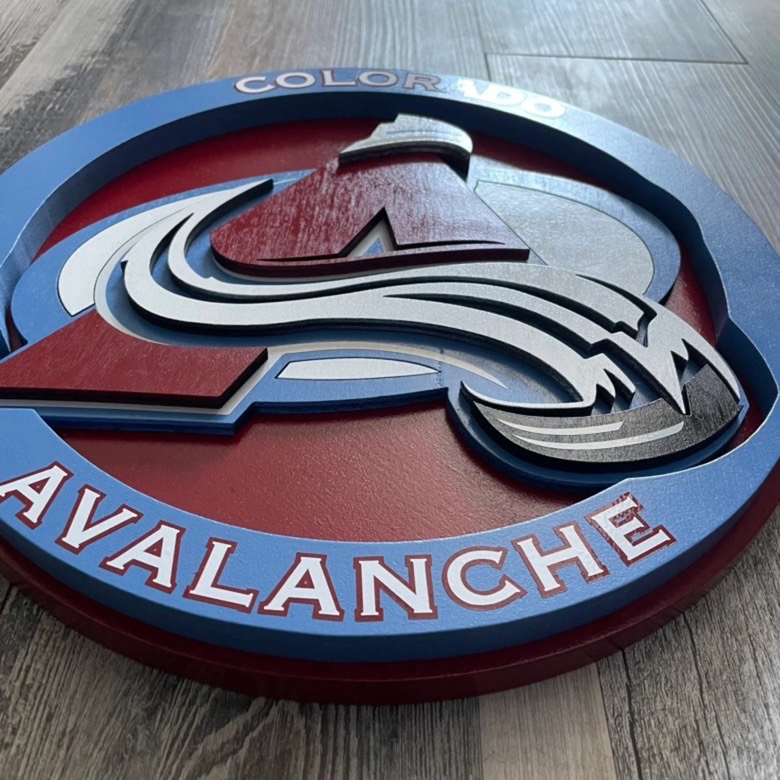 Colorado Avalanche - Layered Wood Sign For the Sports Lover Arizona Copper Beard