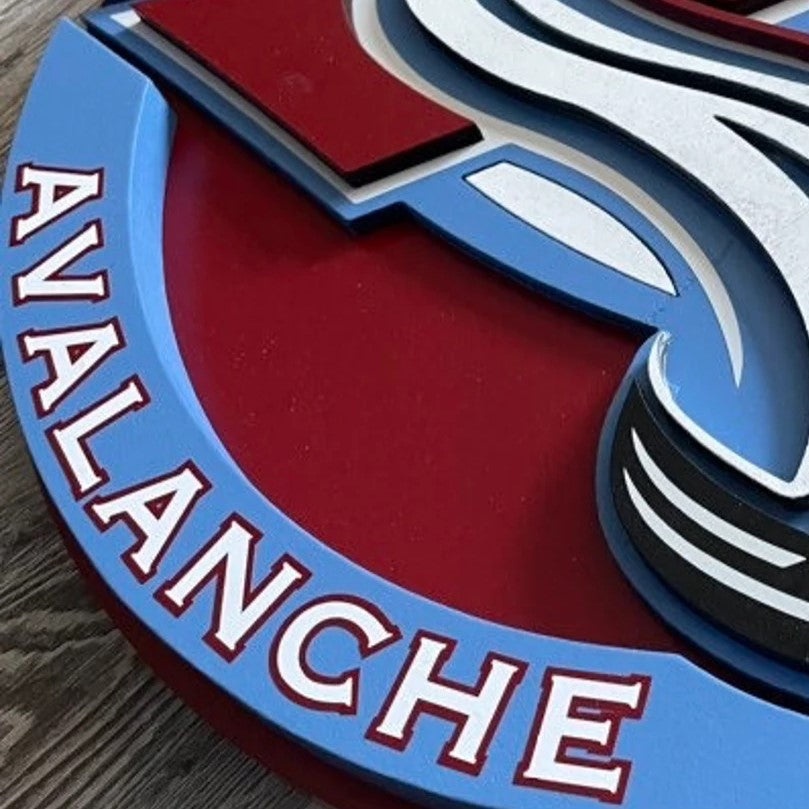 Colorado Avalanche - Layered Wood Sign For the Sports Lover Arizona Copper Beard
