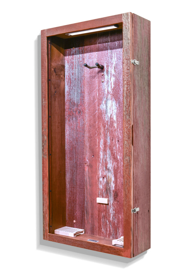ClimaCase Rectangle Humidor - Reclaimed Barnwood (Red)