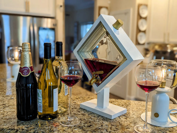 Glass Block - Bourbon and Wine Decanter For the Bar Studio Allen Shop