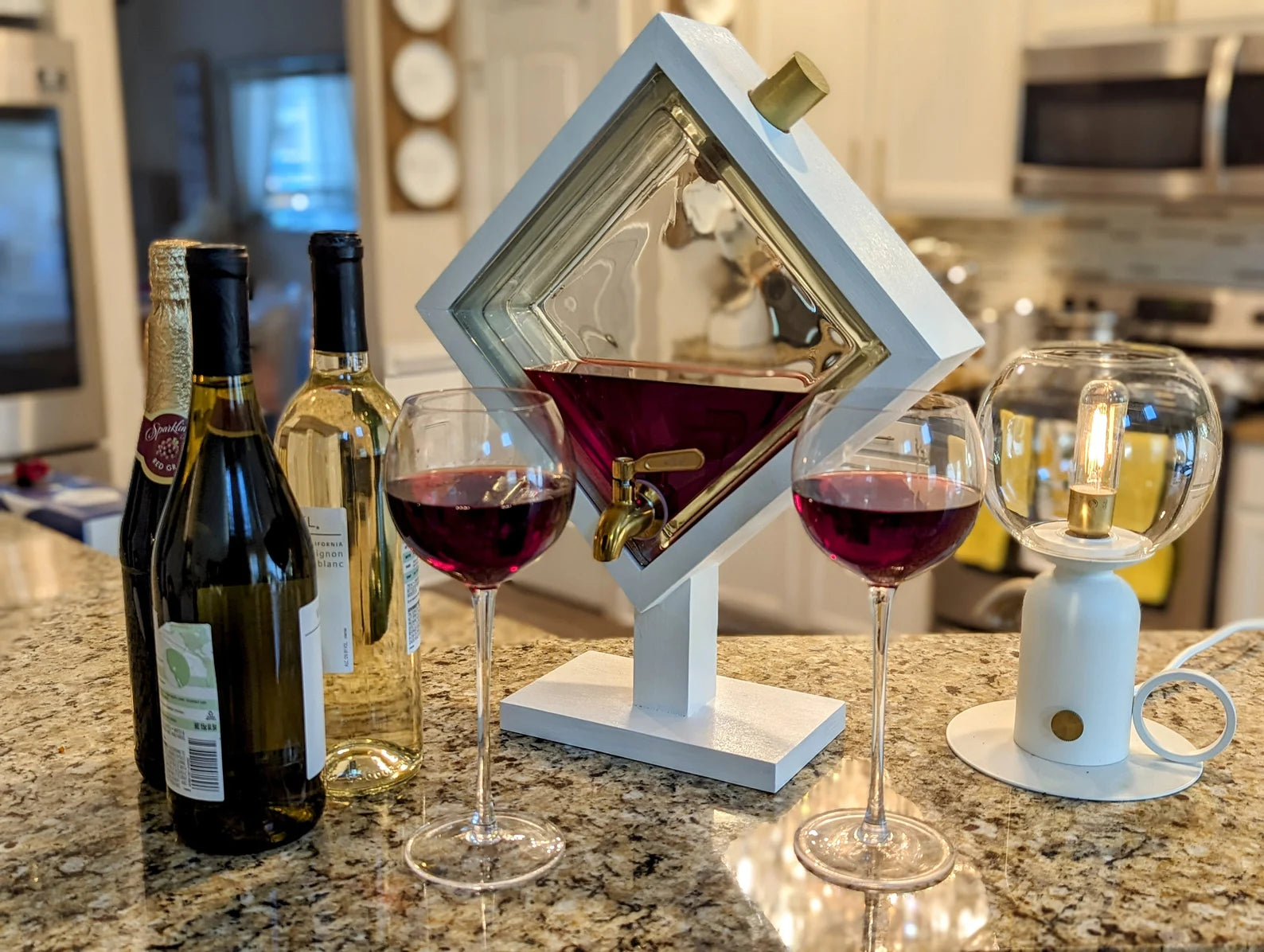 Glass Block - Bourbon and Wine Decanter For the Bar Studio Allen Shop