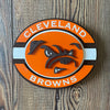 Cleveland Browns - Layered Wood Sign For the Sports Lover Arizona Copper Beard