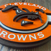 Cleveland Browns - Layered Wood Sign For the Sports Lover Arizona Copper Beard