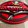 Tampa Bay Buccaneers - Layered Wood Sign For the Sports Lover Arizona Copper Beard