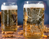 City Map Beer Can Glass - Top 50 US Cities For the Bar Hometown Gifts Cincinnati OH