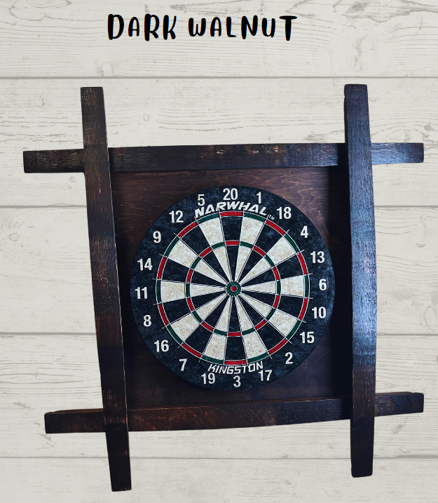 Bourbon Barrel Stave Dart Board For the Player Bluegrass Barrels