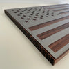 Metal American Flag on Dark Wood For the Man Cave McCurdy Woodworking