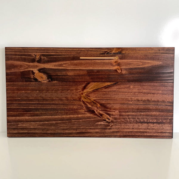 Metal American Flag on Dark Wood For the Man Cave McCurdy Woodworking