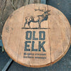 Old Elk Bourbon Barrel Top - Wall Hanging For the Man Cave Gambill Woodworking