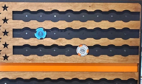 Harley-Davidson Flag - Poker Chip Display For the Gear Head From the Mind