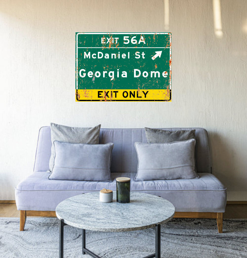 Georgia Dome – Classic Stadium Metal Sign