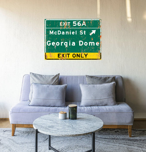 Georgia Dome – Classic Stadium Metal Sign