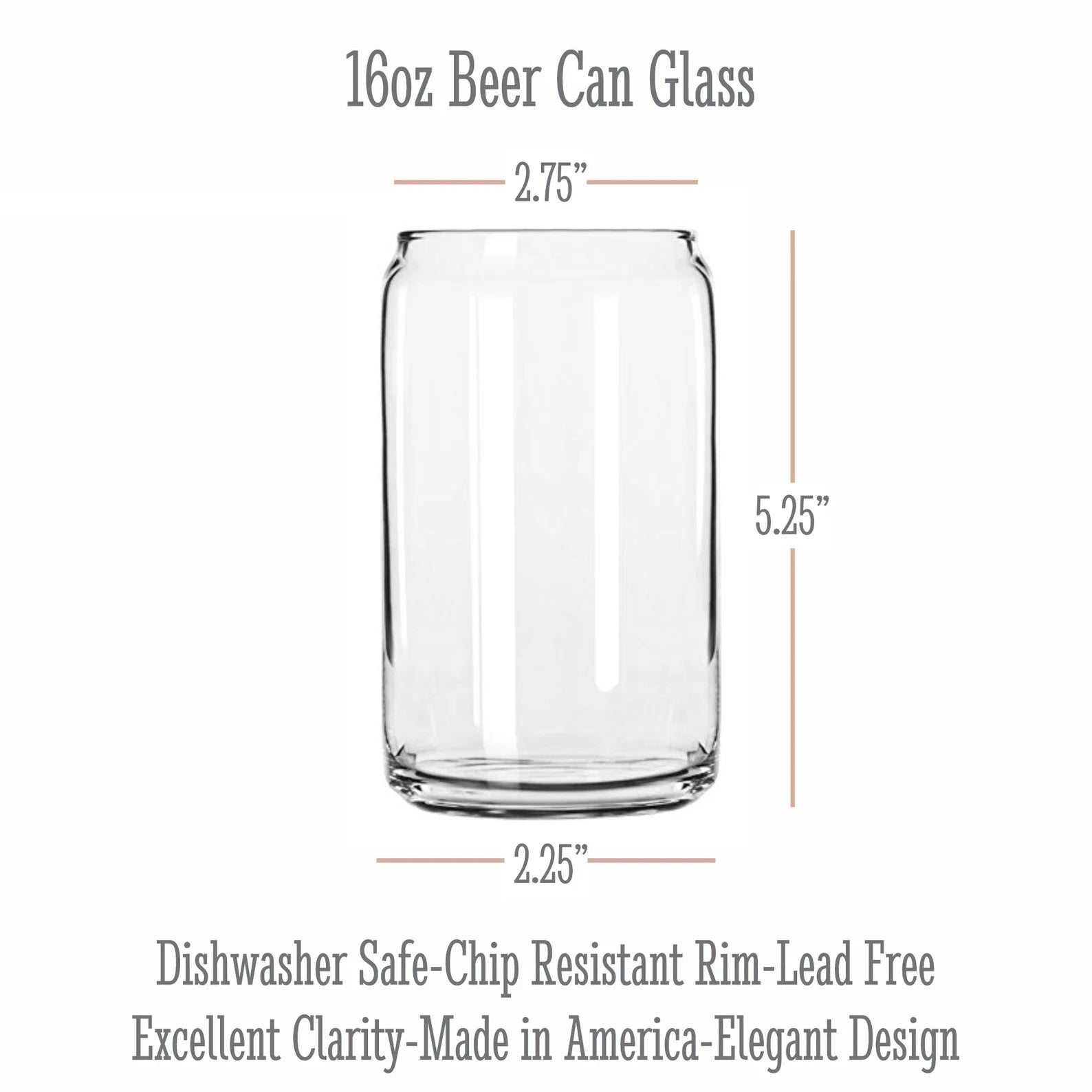 City Map Beer Can Glass - Top 50 US Cities For the Bar Hometown Gifts