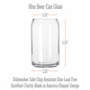 City Map Beer Can Glass - Top 50 US Cities For the Bar Hometown Gifts