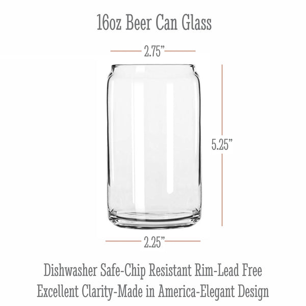 City Map Beer Can Glass - Top 50 US Cities For the Bar Hometown Gifts