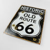 Historic Old Route 66 - Tin Metal Sign For the Man Cave Sign Box Co.