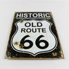 Historic Old Route 66 - Tin Metal Sign For the Man Cave Sign Box Co.