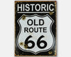 Historic Old Route 66 - Tin Metal Sign For the Man Cave Sign Box Co.
