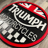 Triumph Motorcycles - Layered Wood Sign For the Gear Head Arizona Copper Beard