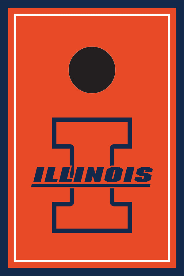 Cornhole Boards - University of Illinois For the Player Moseye Pong