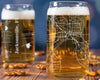 City Map Beer Can Glass - Top 50 US Cities