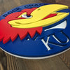 University of Kansas Jayhawks - Layered Wood Sign For the Sports Lover Arizona Copper Beard