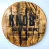 Knob Creek Bourbon Barrel Top - Wall Hanging For the Man Cave Gambill Woodworking