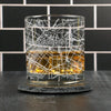City Map Rocks Glass - Top 50 US Cities For the Bar Hometown Gifts Los Angeles CA
