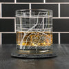 City Map Rocks Glass - Top 50 US Cities