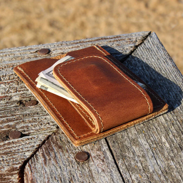 Vintage Baseball Glove Wallet - Money Clip Card Case For the Sports Lover Fielder's Choice