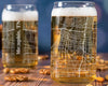 City Map Beer Can Glass - Top 50 US Cities