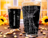 City Map Pint Glass - Top 50 US Cities