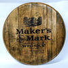 Maker's Mark Bourbon Barrel Top - Wall Hanging For the Man Cave Gambill Woodworking