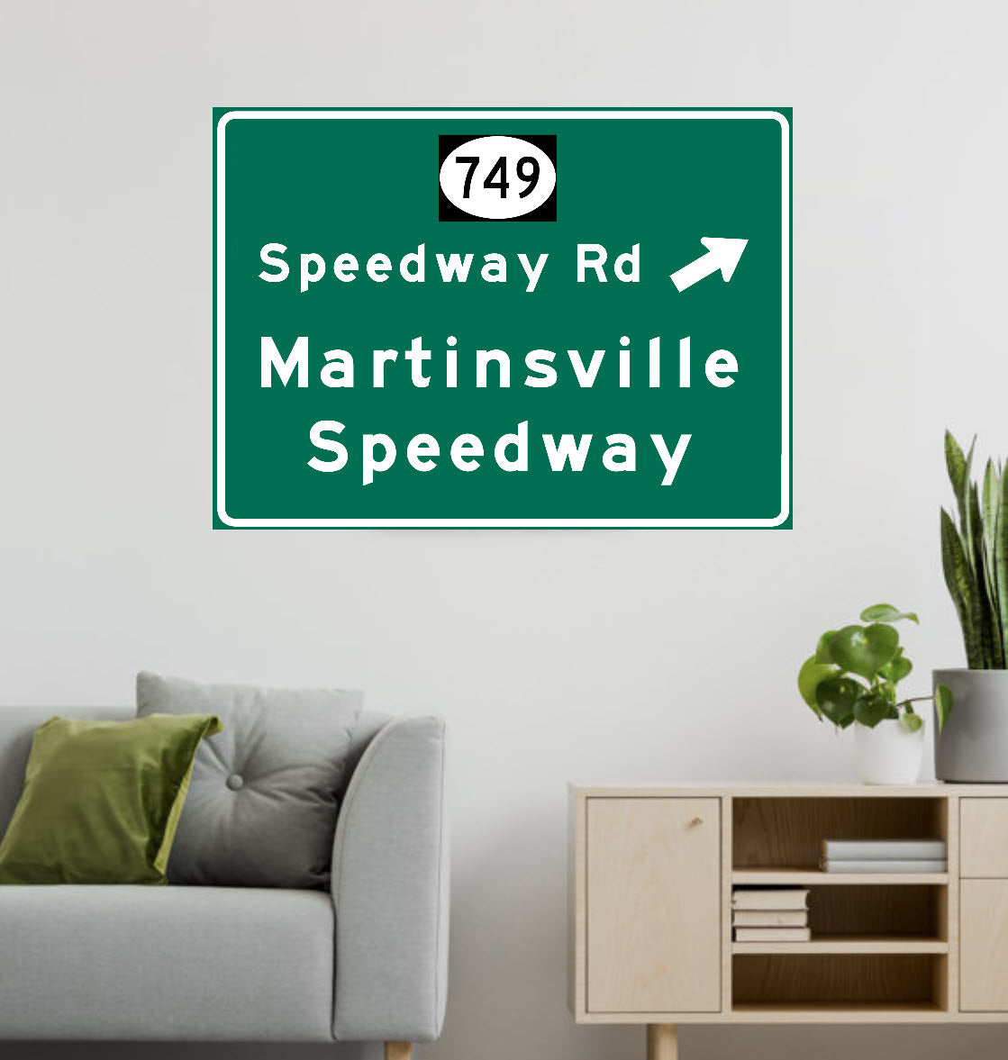 Martinsville Speedway – Metal Highway Sign For the Sports Lover