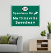 Martinsville Speedway – Metal Highway Sign For the Sports Lover