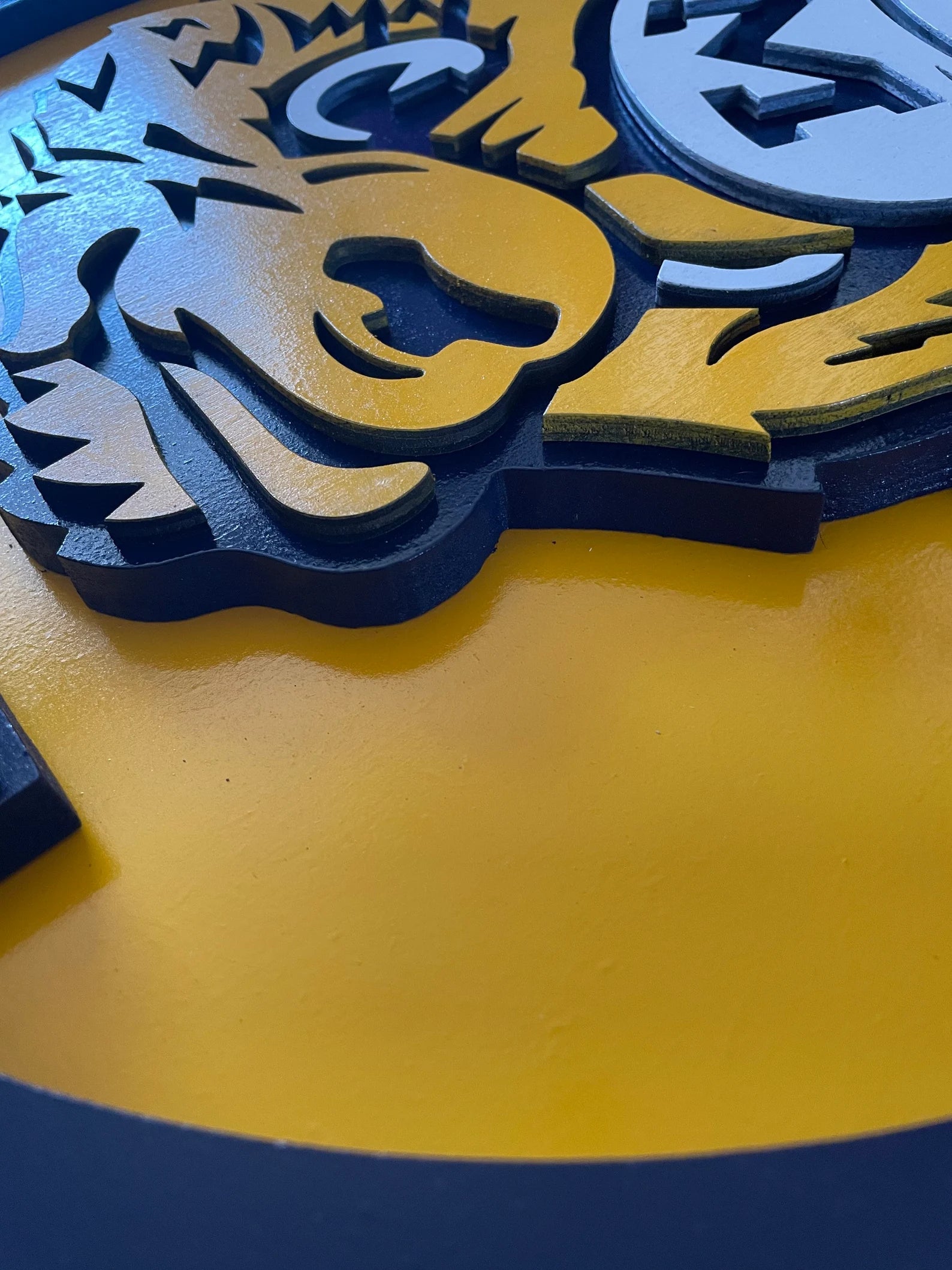 University of Michigan Wolverines - Layered Wood Sign For the Sports Lover Arizona Copper Beard