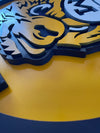 University of Michigan Wolverines - Layered Wood Sign For the Sports Lover Arizona Copper Beard