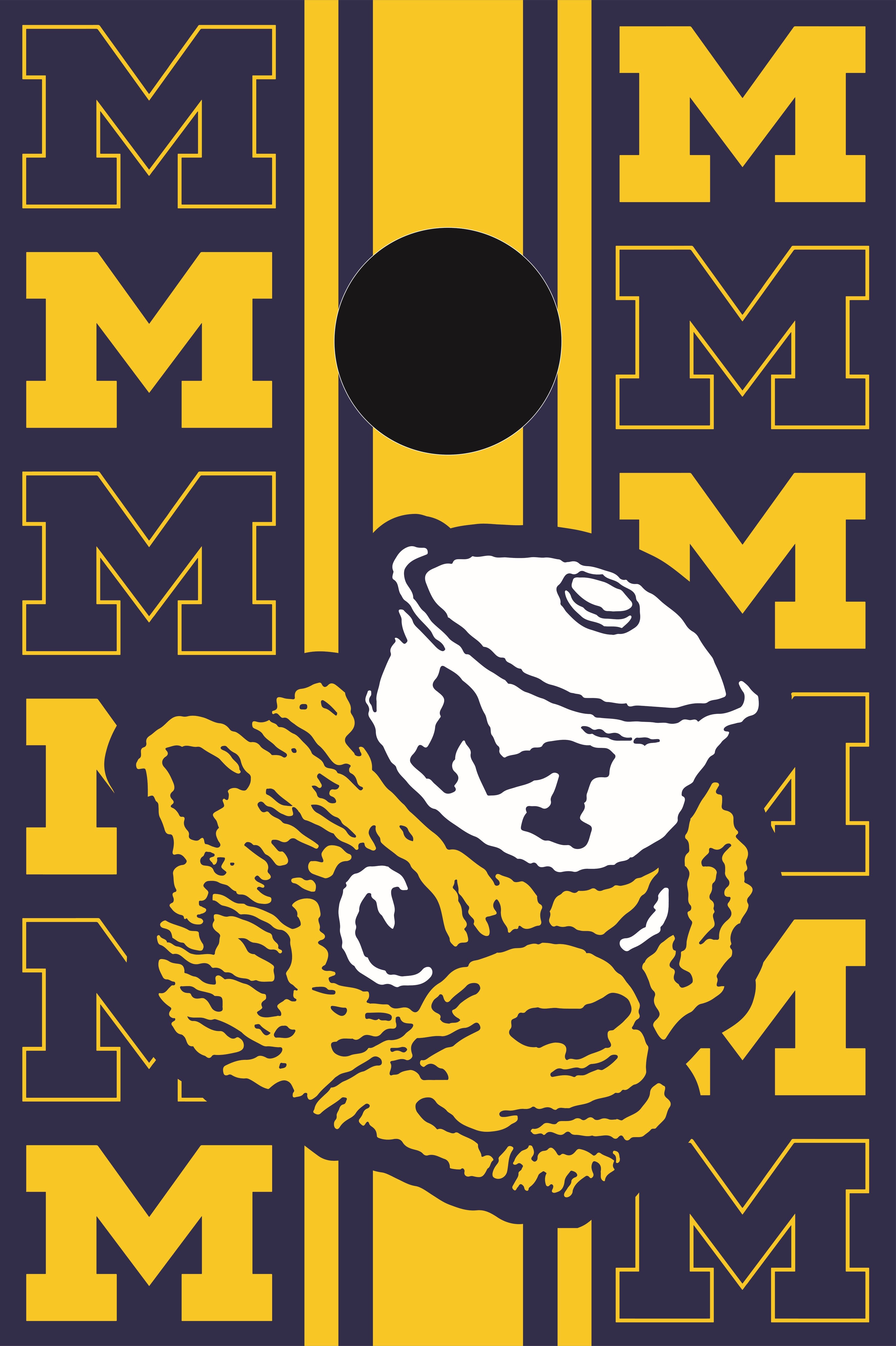 Cornhole Boards - University of Michigan For the Player Moseye Pong