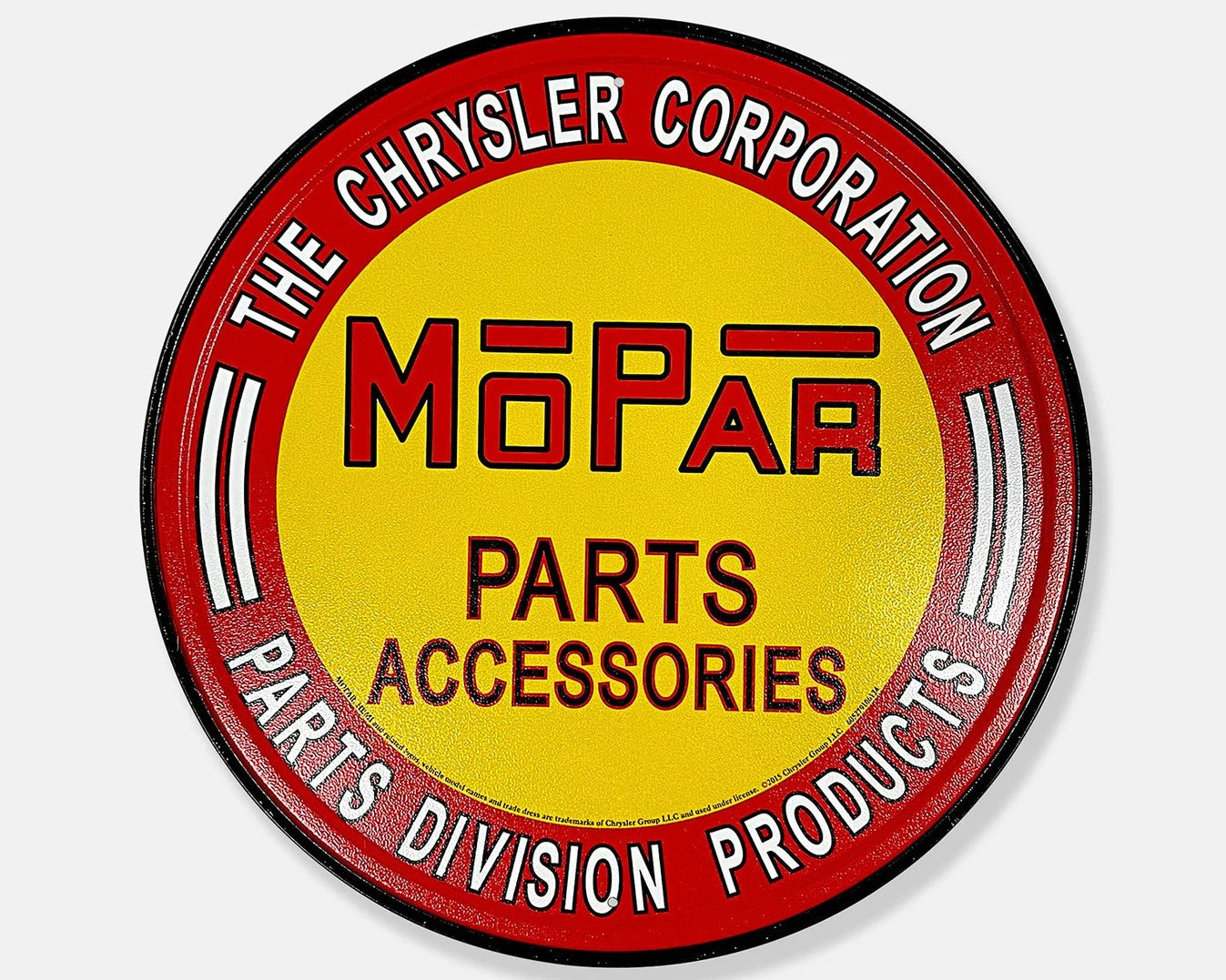 Chrysler Mopar Parts and Accessories - Tin Metal Sign For the Gear Head Sign Box Co.