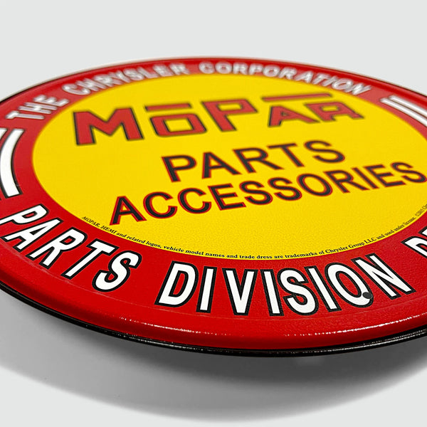 Chrysler Mopar Parts and Accessories - Tin Metal Sign For the Gear Head Sign Box Co.