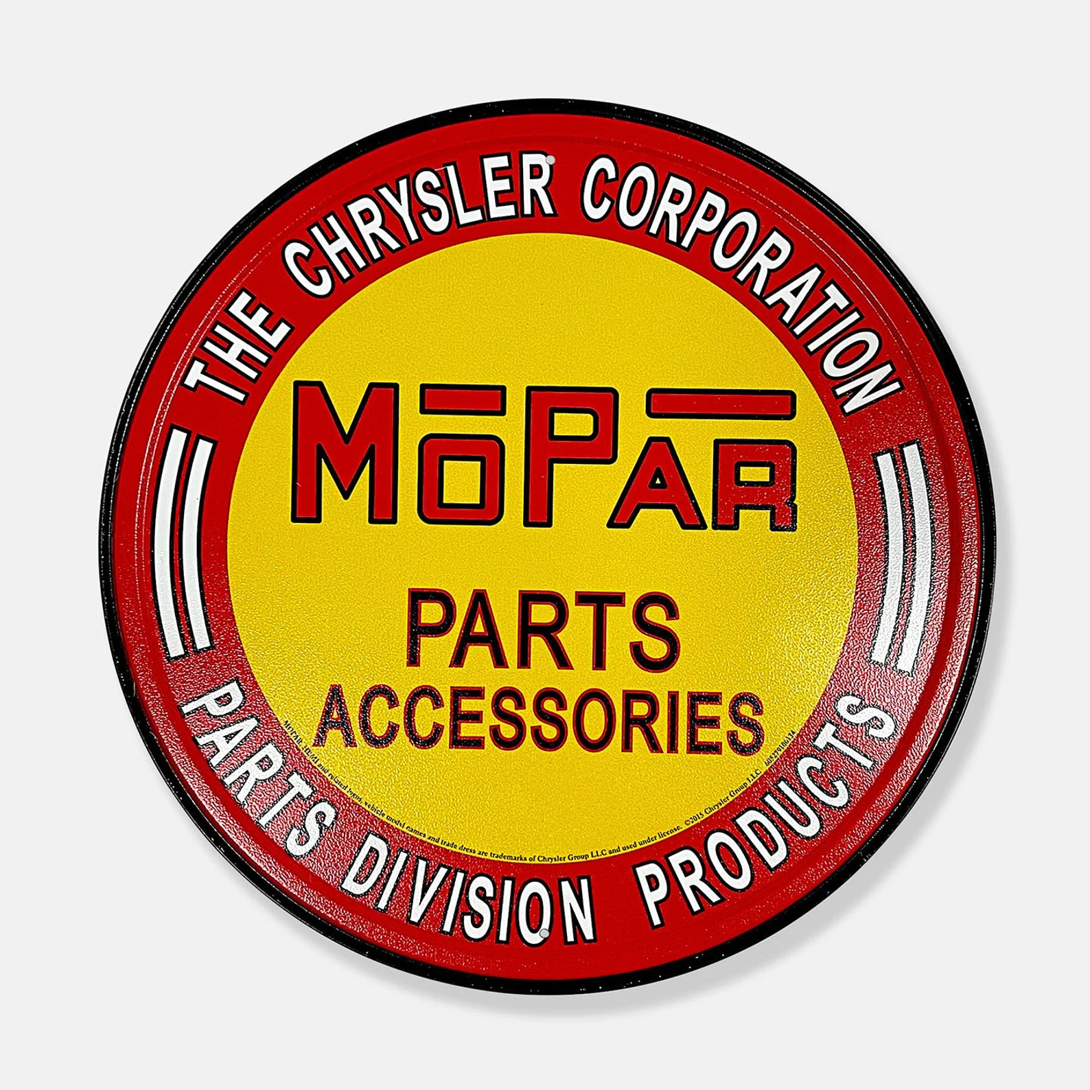 Chrysler Mopar Parts and Accessories - Tin Metal Sign For the Gear Head Sign Box Co.