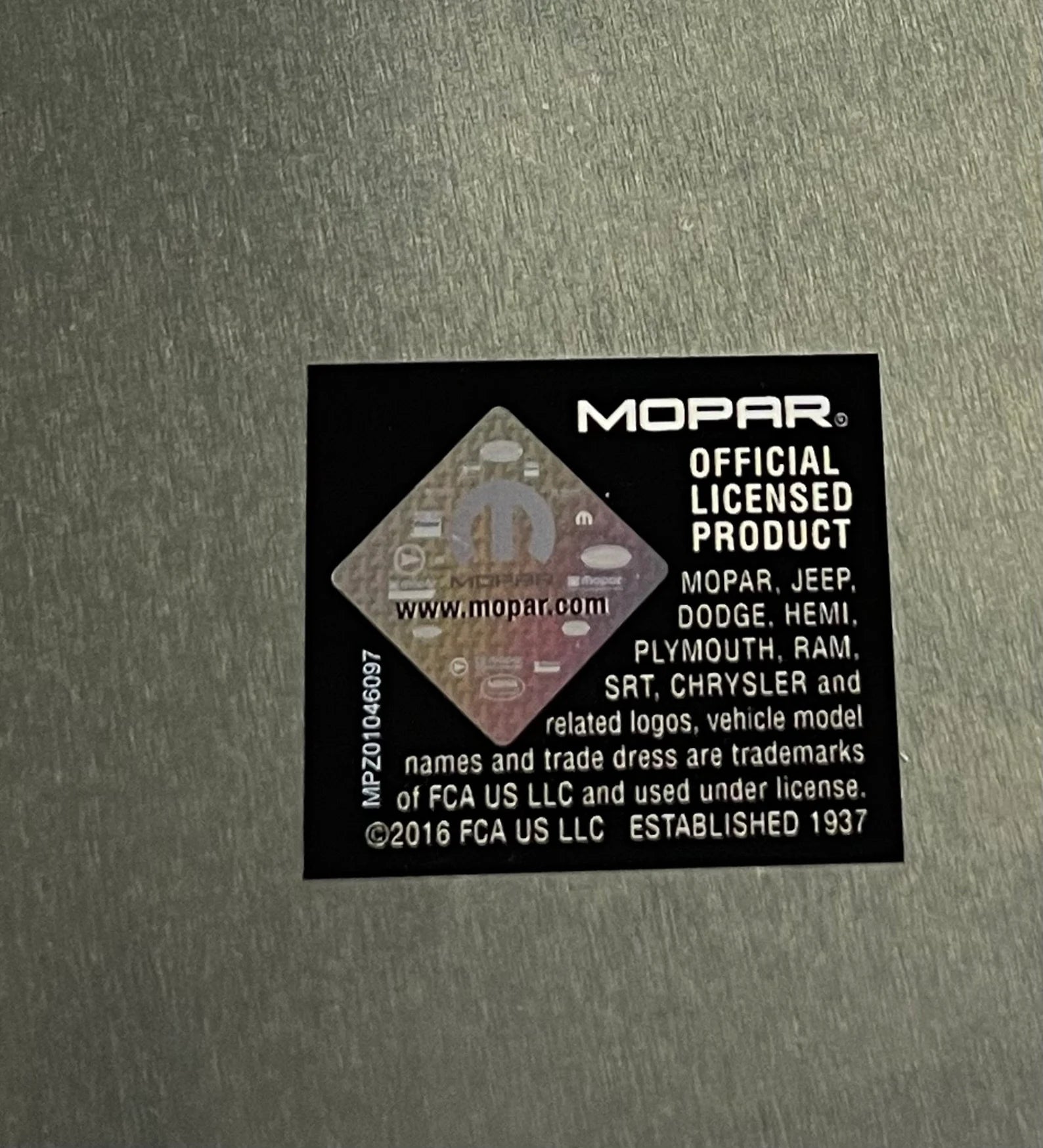 Chrysler Mopar Parts and Accessories - Tin Metal Sign For the Gear Head Sign Box Co.
